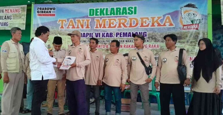 Petani Pemalang Deklarasikan Dukungan Prabowo Subianto-Gibran di Pilpres 2024, Optimis Kemajuan Pertanian