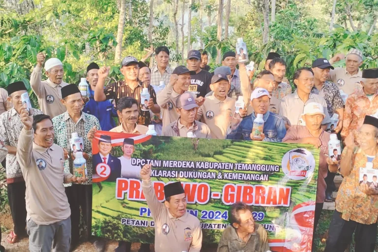 Tani Merdeka Temangggung Sosialisasi Visi dan Misi Prabowo-Gibran