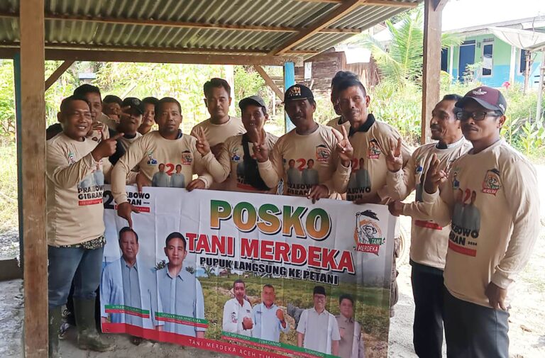 Siap Menangkan Prabowo-Gibran di Aceh, Tani Merdeka Aceh Timur Bergerak dari Akar Rumput