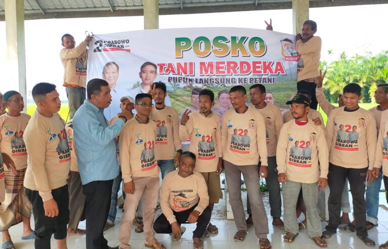 Bergerak dari Akar Rumput, Ratusan Petani Aceh Utara Dukung Prabowo-Gibran