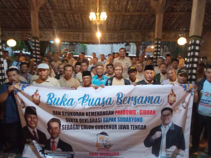 Tani Merdeka Kudus Usung Sudaryono Jadi Calon Gubernur Jateng