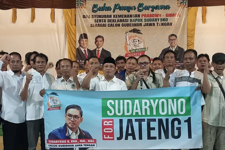 177 Kordes Tani Merdeka Karanganyar Sepakat Dukung Sudaryono di Pilgub Jateng