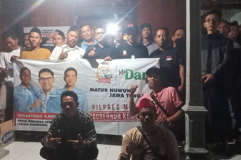 Pilgub Jateng 2024, Perkuat Dukungan Sudaryono Tani Merdeka Kendal Masuk Desa