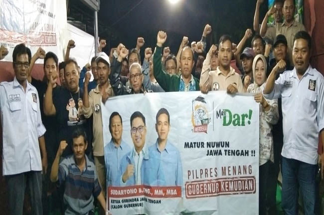 Siap Menangkan Sudaryono Cagub Jateng 2024, Ini Alasan Tani Merdeka Purbalingga