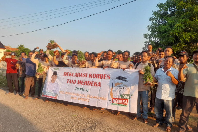 Tani Merdeka Brebes Deklarasi Dukung Mas Dar Maju Pilgub Jateng 2024