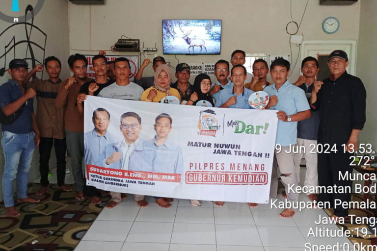 Tani Merdeka Kecamatan Bodeh Nyatakan Dukungan untuk Sudaryono sebagai Cagub Jateng 2024