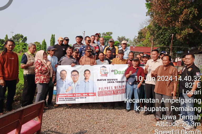 Dukungan untuk Sudaryono di Pilgub Jawa Tengah Semakin Meluas, Tani Merdeka Pemalang Siap Kerja Kerja