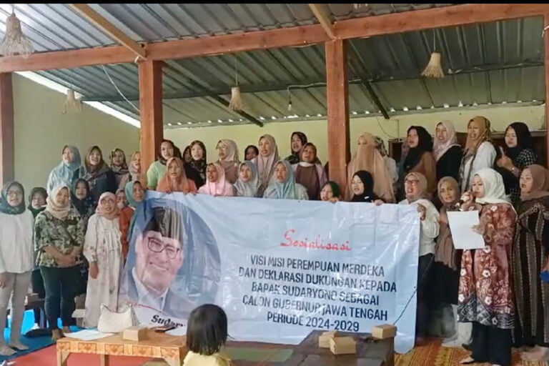 Perempuan Merdeka Pemalang Deklarasi Dukung Sudaryono Cagub Jateng di Pilkada 2024