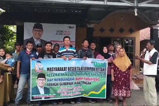 20 Kecamatan Tani Merdeka Kendal Deklarasi Serentak Dukung Sudaryono Calon Gubernur Jawa Tengah