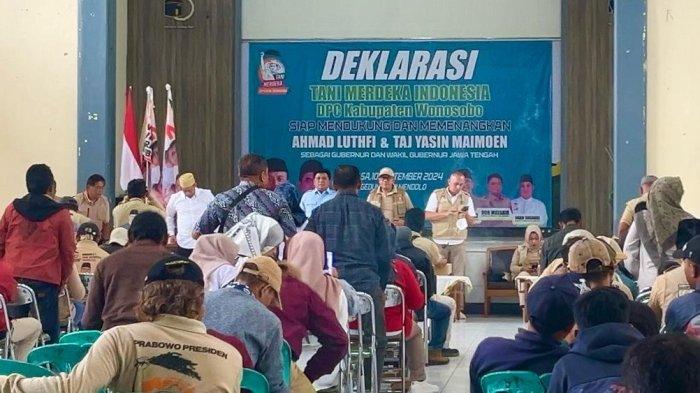Tani Merdeka Wonosobo Deklarasi Dukung Pasangan Calon Ahmad Luthfi-Taj Yasin di Pilgub Jateng 2024