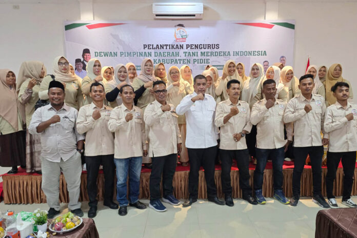 Pengurus DPD Tani Merdeka Indonesia Kabupaten Pidie resmi dilantik