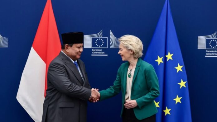 Presiden Prabowo Subianto dan Ursula von der Leyen Presiden Prabowo Subianto dan Presiden Komisi Eropa Ursula von der Leyen