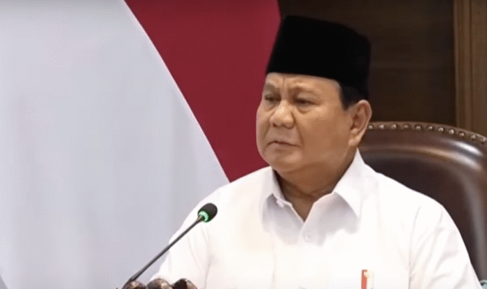 Pidato Presiden Prabowo Subianto pada Sidang Kabinet Merah Putih