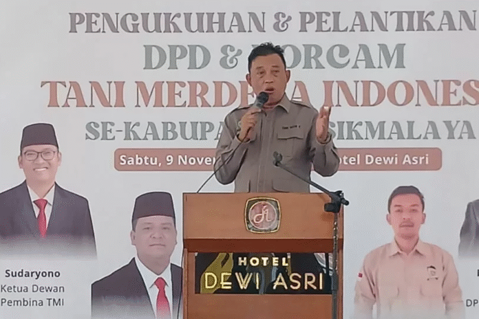 Yudi Setia Kurniawan Ketua DPW Tani Merdeka Indonesia Provinsi Jawa Barat.